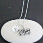 Three Wise Monkey Pendant Necklace,See no evil,Hear no evil,Speak no evil