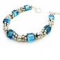 Sterling Silver 92.5 Bracelet w/ Indicolite Bracelet Weddding gift jewelry