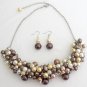Chunky Necklace In Multi Colors Prom Graduation Jewelry Beautiful Gorgeous Set