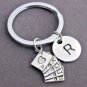 Poker Keychain,Royal Flush Key Chain,Deck of Playing Cards,Game Keyring