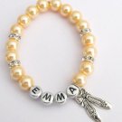 Ballet Bracelet Ballet Themed Personalized Name Bracelet with Ballet Shoe Charm