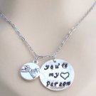 Pinky Promise You are my person Best Friend Sister Gift Grey's Anatomy Necklace