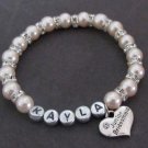 Junior Bridesmaid Bracelet, Junior Bridesmaid gift, Custom Name Wedding Bracelet