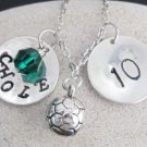 Soccer Necklace Personalized Soccer Jewelry Coach, Soccer Mom School Team gift