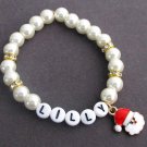 Personalized Christmas Santa Bracelet,Name Bracelet,Santa Charm Bracelet