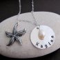 Starfish Necklace,Starfish Charm Necklace,Summer Wedding Beach Necklace Jewelry