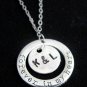 Forever In My Heart Necklace,Personalized Initial Necklace,Memory Necklace