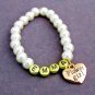 Personalized Flower Girl Bracelet,Custom Gold Name Wedding Jewelry,Bridesmaid