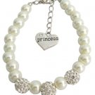 Rhinestones Pavel Ball Bracelet Flower Girl Bracelet Child Pearl Jewelry
