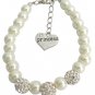 Rhinestones Pavel Ball Bracelet Flower Girl Bracelet Child Pearl Jewelry