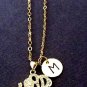 Silver Elephant Necklace, Baby Elephant Charm Necklace, Dainty Layering Necklace