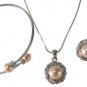 Affordable Bridal Complete Jewelry Ivory Necklace Earring Bracelet Jewelry Set