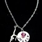 Gymnastics Custom Necklace Gymnast Personalized Jewelry Gymnastics Name Necklace