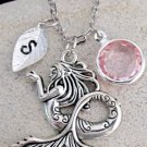 Personalized Mermaid Ocean Necklace,LARGE Mermaid,initial gift,Mermaid pendant