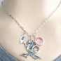 Personalized Mermaid Ocean Necklace,LARGE Mermaid,initial gift,Mermaid pendant