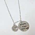 Where Ever You Are Necklace ,Best Friend BFFJewelry, Pinky Promise Necklace