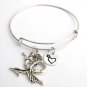 Adjustable Expandable Mermaid Charm Bracelet,Mermaid Pendant Star Heart Monogram