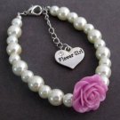 Flower Girl Charm Bracelet, Flower Girl Jewelry, Ask Flower Girl, Child Bracelet