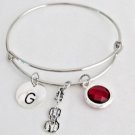 Violin Bangle Bracelet, Violin Charm Expandable Bangle Personalized Bracelet