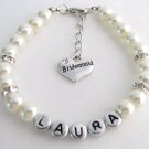 Custom Name Bracelet Wedding Jewelry Bridesmaid Personalized Mom Bracelet