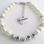 Custom Name Bracelet Wedding Jewelry Bridesmaid Personalized Mom Bracelet