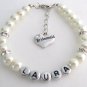 Custom Name Bracelet Wedding Jewelry Bridesmaid Personalized Mom Bracelet