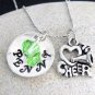 Cheer Team Necklace Jewelry cheerleader necklace Homecoming - Squad Leader