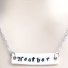 Pearsonalized Custom  Bar Necklace Valentine's Day,Bridesmaid Party favor gift