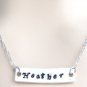 Pearsonalized Custom Bar Necklace Valentine's Day,Bridesmaid Party favor gift