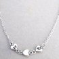 Perssonalized Heart Necklace with 2 initial Valentine,Holiday and Christmas Gift