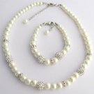 Flower Girl necklace,bracelet,Junior Bridesmaid Childrens Jewelry,wedding gift