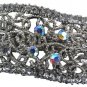 Sparkly Wave Shaped Clear Crystals Hair Barrette Very Affordablle