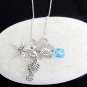 Ocean Life Charms Necklace,Under Sea Animal Charms,Sea Horse,Turtle,Star Fish