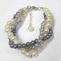 Three strand twisted Pearl bracelet,Wedding gift,Bridesmaid gift,Bridal Bracelet