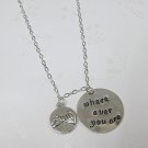 Where Ever You Are Necklace, Friendship Necklace, BFF Jewelry, Pinky Promise