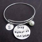 Step Mom of the Bride,Bridal Shower Jewelry, Wedding Charm Gift Bracelet Jewelry