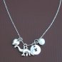Dinosaur lover Personalized Necklace Hand stamped Name Teen Girl Gift Necklace