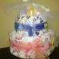 Twin Boy/Girl Diaper Cake