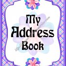 Address Book 4" X 6" Size ~  My Purple Address Book