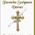 Scriptures Book 4" X 6" Size ~ My Favorite Scriptures Cross