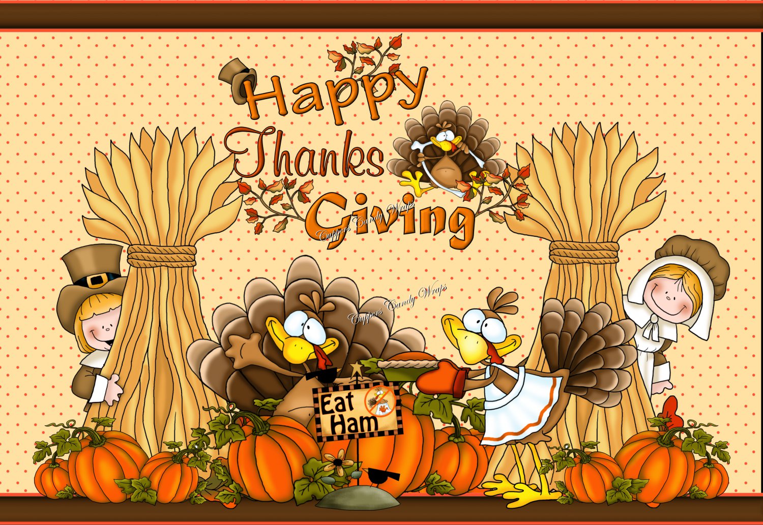 Eat Ham Not Turkey Thanksgiving Gallon Can Set (12)