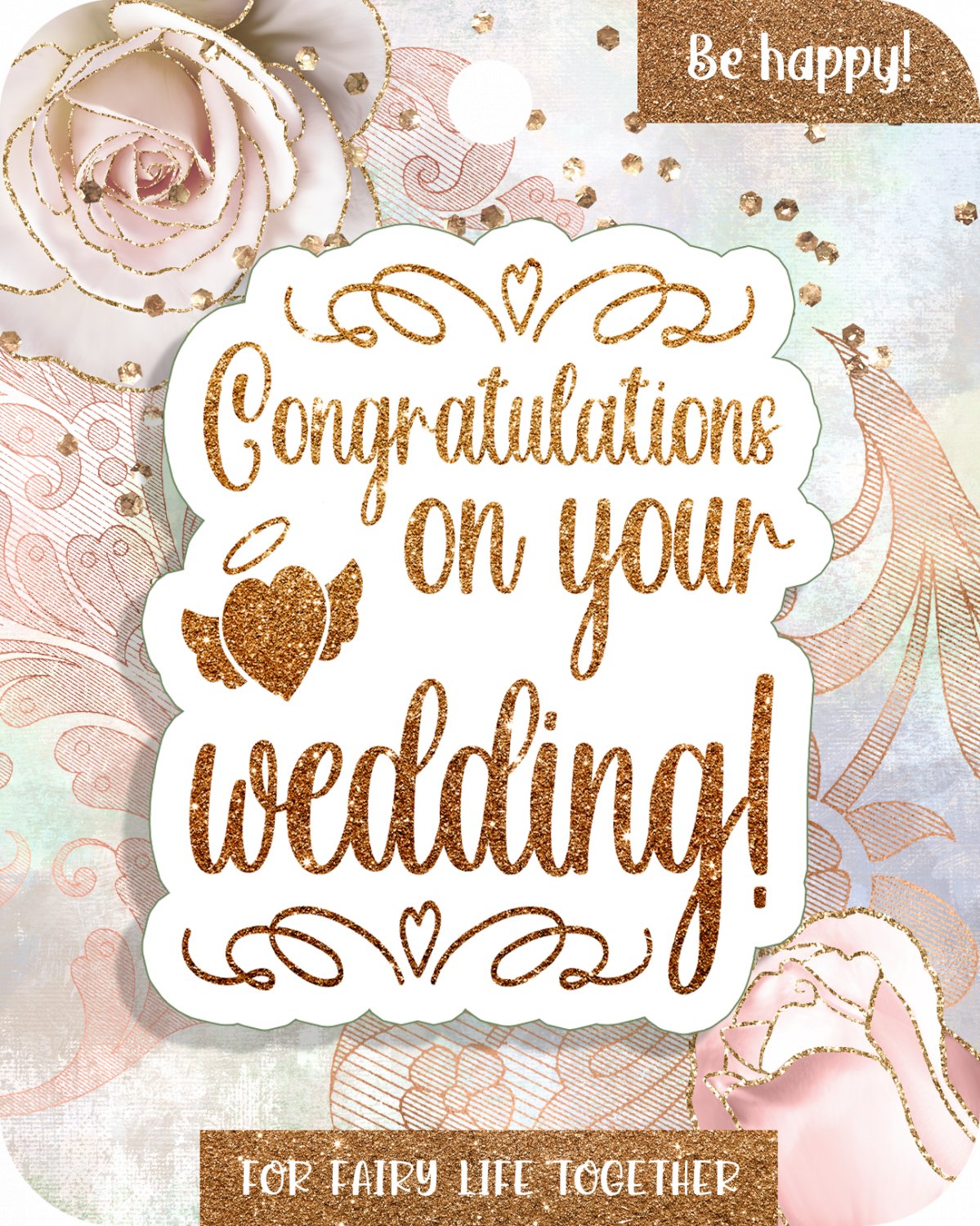 Congratulation On Your Wedding Money Card Holder 2475
