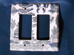 Blue Willow 2 Switch Plate