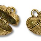 Prayer Box Heart Shaped 18x18mm Gold