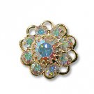Swarovski Filigree 60870 Gold Plated Crystal AB/Crystal AB
