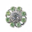 Swarovski Filigree 60870 Rhodium Plated Chrysolite/Crystal