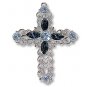 Swarovski Filigree 62016 Cross RP Light Sapphire/Montana
