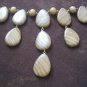 Rain-drop Hand Carved Wooden Necklace, Wood Necklace, Jewelry