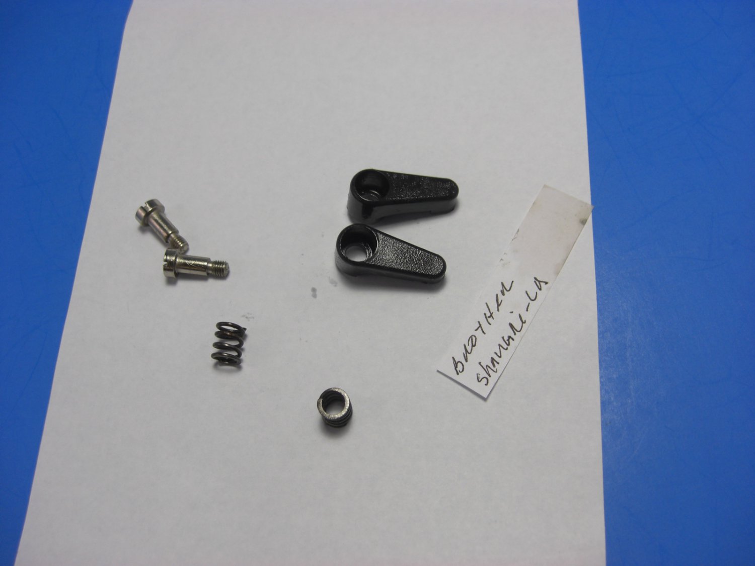 Brother Sewing Machine Race Cover Latches Left & Right w/Springs & Screws