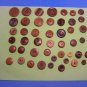 Vintage Matte Brown Different Size Buttons Lot of 46